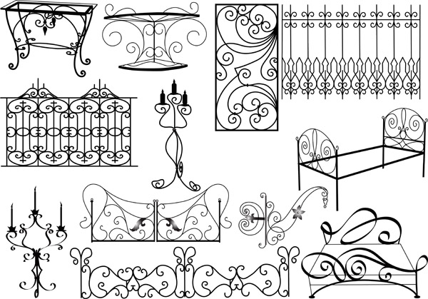 free vector Metal objects clip art